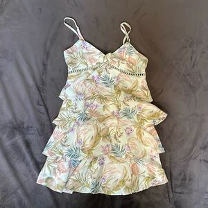 Tropical Blue Rain dress